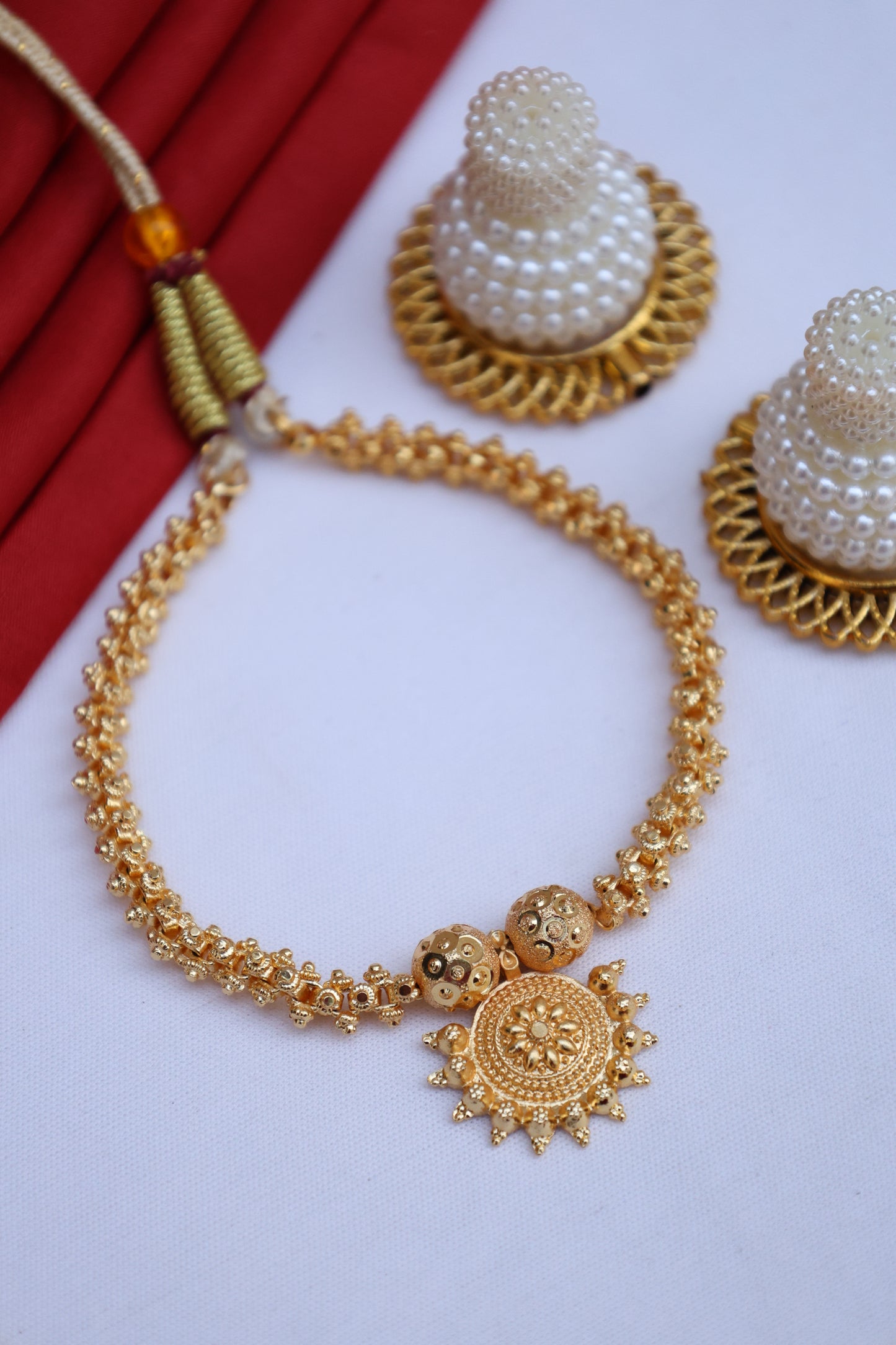 Traditional Gold-Toned Necklace