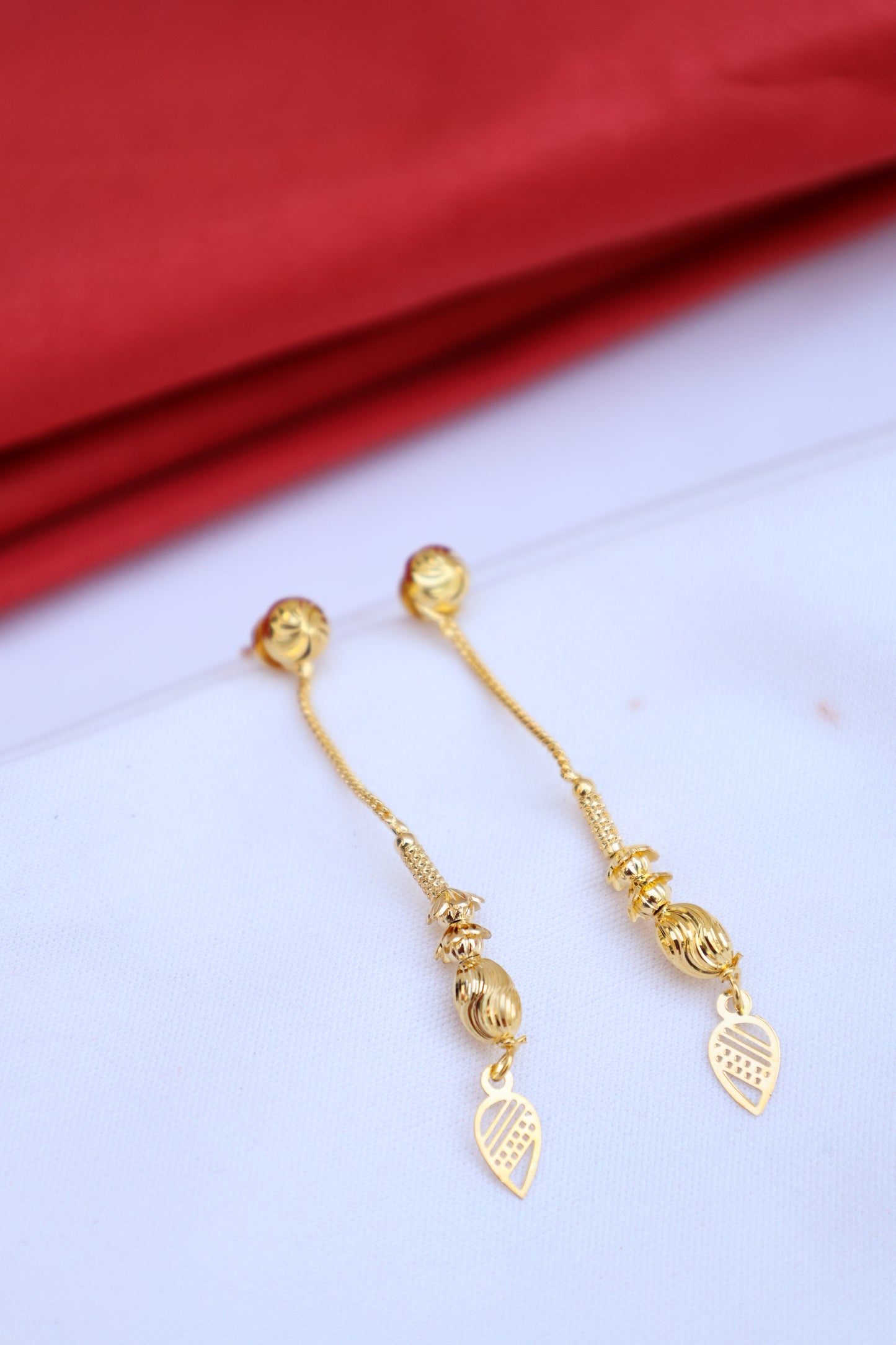Gold-Plated Long Earrings