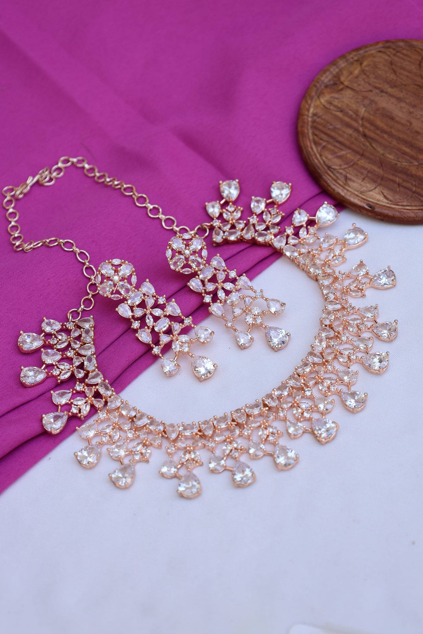 Rose Gold-Toned Necklace Set