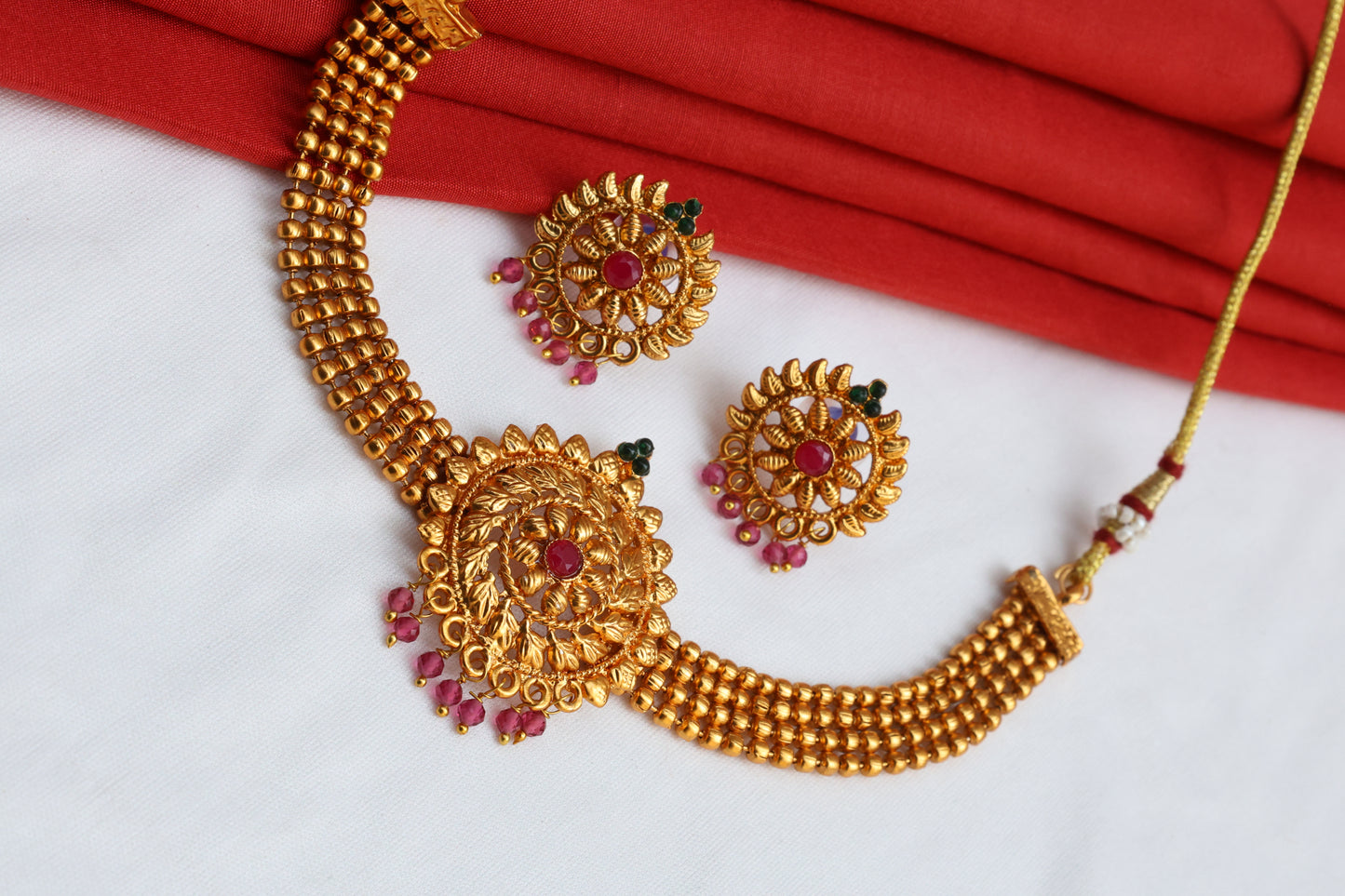 Gold-Toned Choker Set