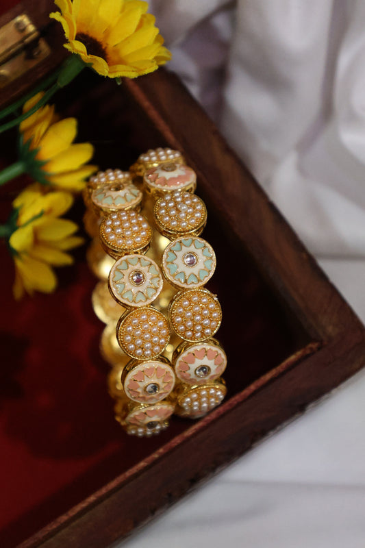 Enamel Studded Bangles