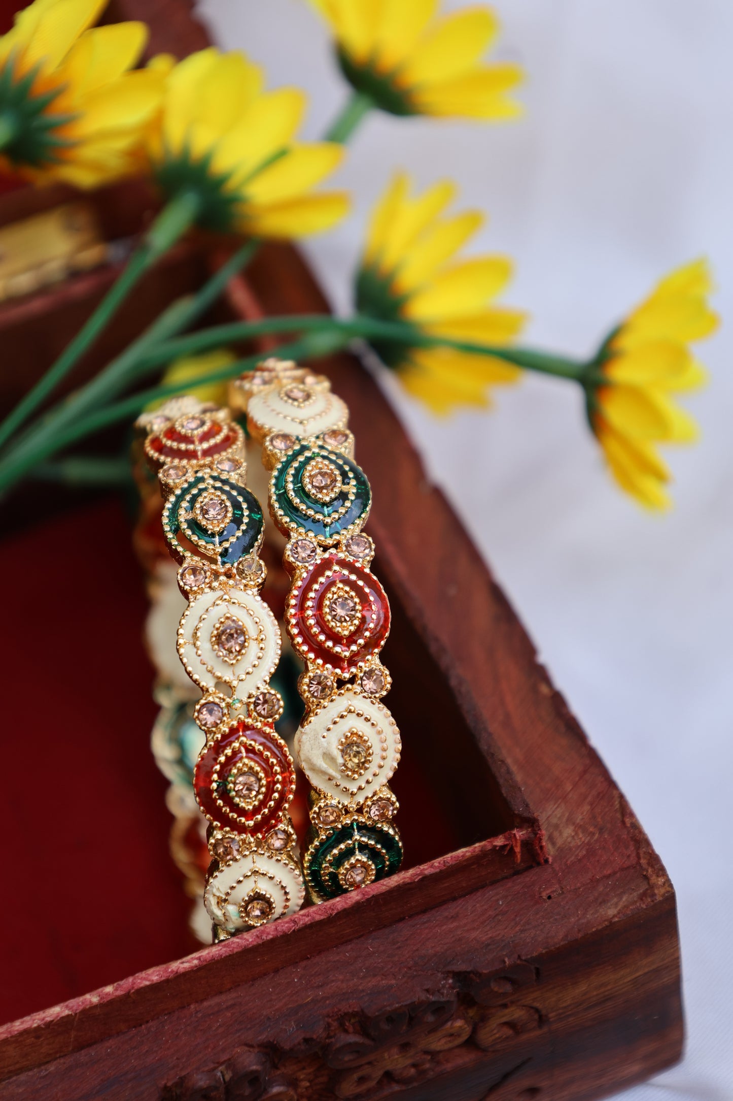 Enamel & Stone Bangles