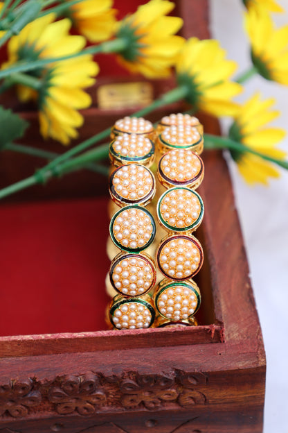 Pearl-Studded Bangle Sets