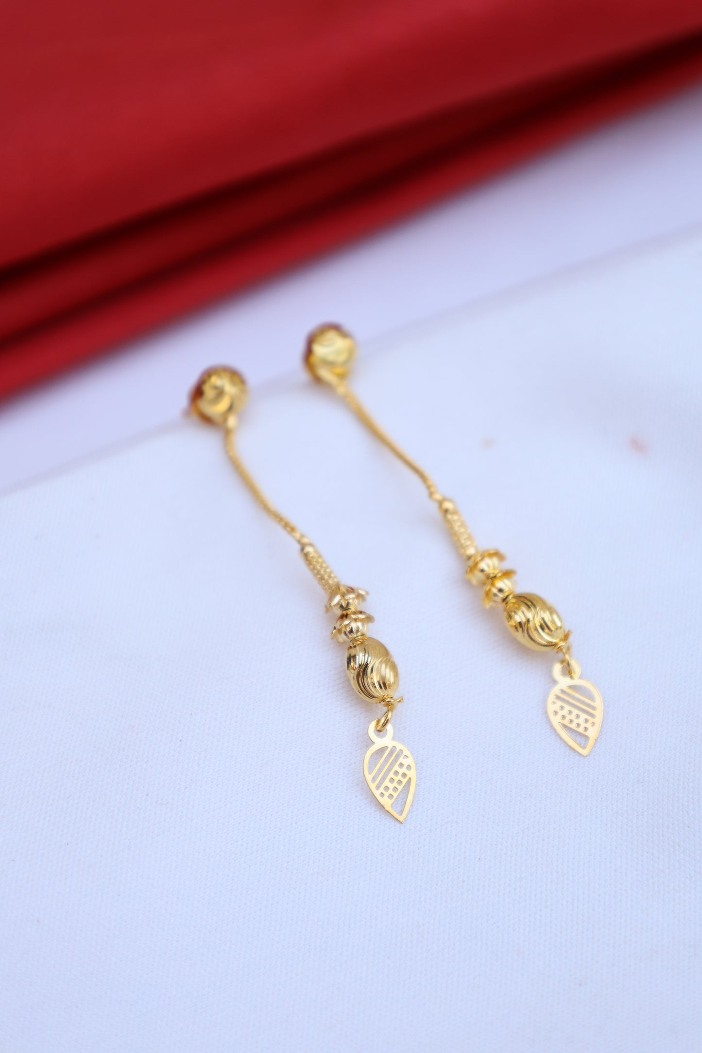 Gold-Plated Long  Earrings