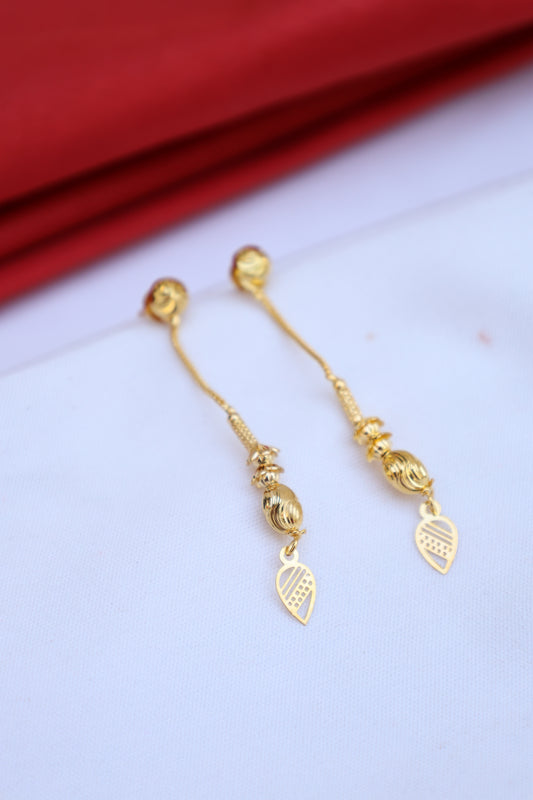 Gold-Plated Long  Earrings