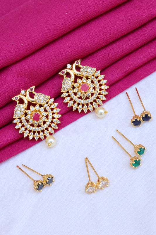 Changeable Peacock Earrings