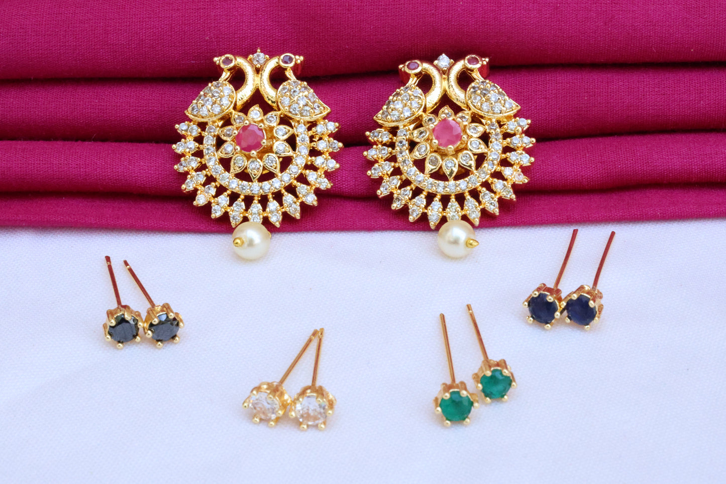 Changeable Peacock Earrings