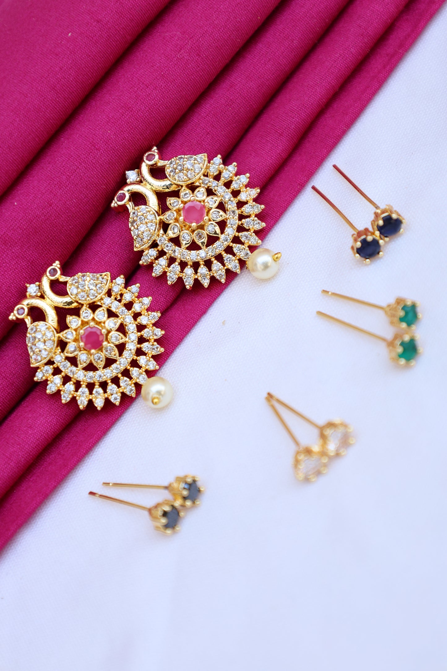 Changeable Peacock Earrings