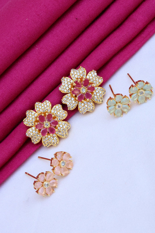 Changeable Floral Earrings