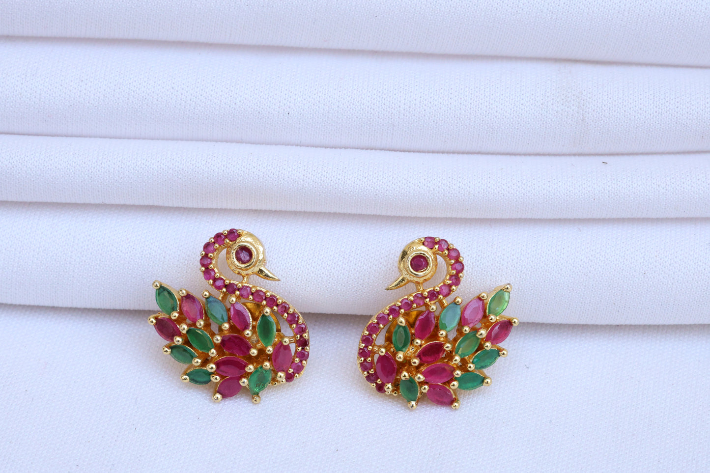 Swan Design Earrings